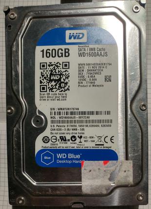 Робочий жорсткий диск Western Digital WD1600AAJS на 160Гб SATA II