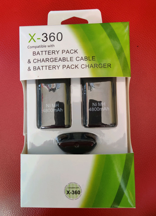Батарея акумулятор для Xbox 360 4800 mah + кабель