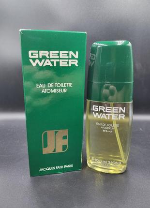 Green water jacques fath 100ml eau de toilette atomiseur