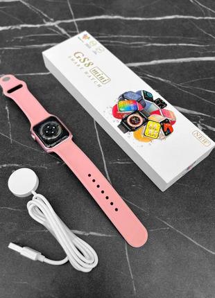 Смарт часы smart watch серии gs8 max mini 41mm light rose, новый