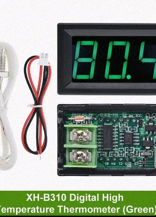 Термометр, датчик температури  до ~ 800 градусів 12 вольт зелений
