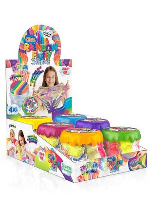 Набор для слайма Rainbow Fluffy Slime 4XL 400г