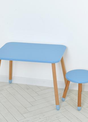 Дерев'яний дитячий столик та стільчик Bambi 04-026BLAKYTN синій