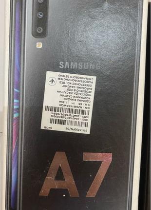 Коробка Samsung Galaxy A7, a7504ігінал б/у