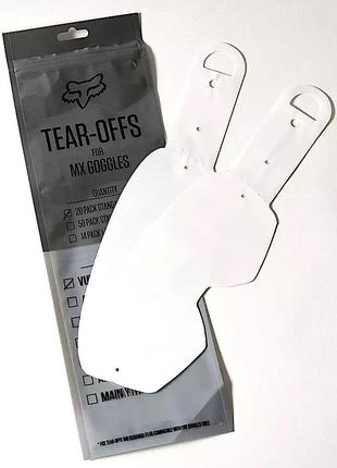Уривки FOX MAIN II Tear-Offs Laminated - 20 pack, No Size