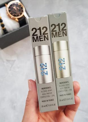 212 men carolina herrera 20 мл парфюмированная вода мужская