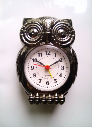 Годинник настільний кварцовий Сова з будильником
