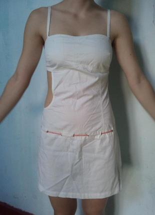 Красивое белое платье для девочки на рост 140 - 158