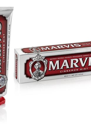 Паста зубная Мята и корица Marvis cinnamon mint, 85 мл