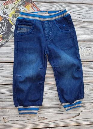 Стильные легкие джинсовые штаны для девочки на 9-12 месяцев na...
