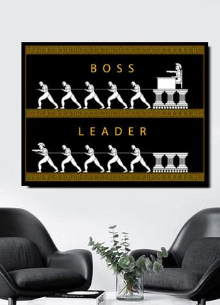 Картина на холсте "BOSS LEADER" печать