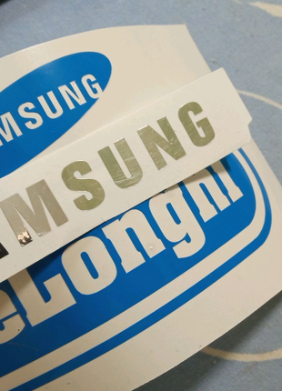 Наклейки логотипы Samsung Самсунг на бытовую технику телевизор