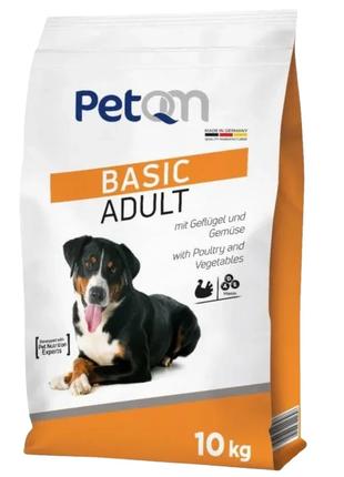 PetQM Dog Basic Adult with Poultry&Vegetables; (ПетКью Дог Бас...