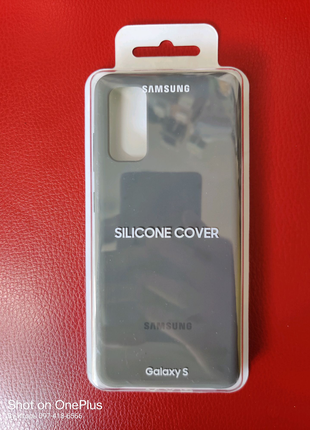 Оригинальный чехол Samsung S20 Silicone Cover Grey