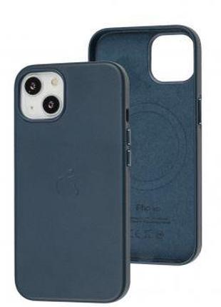 Чохол для IPhone Leather Case MagSafe Pacific Blue + Animation...