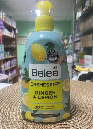 Рідке крем-мило для рук Імбир і лимон Balea Cream Soap Ginger ...
