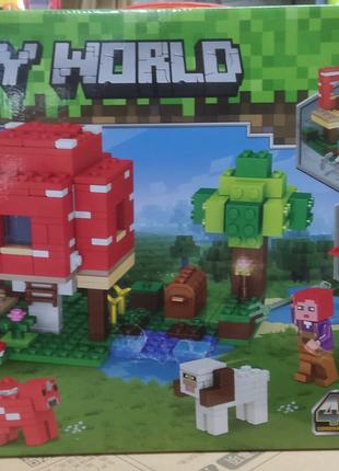 Конструктор 63140 Грибной Дом Minecraft Майнкрафт 311 деталей ...