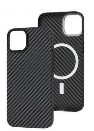 Чохол для IPhone Carbon MagSafe Black