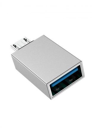 OTG перехідник Micro-USB Borofone BV2 Silver