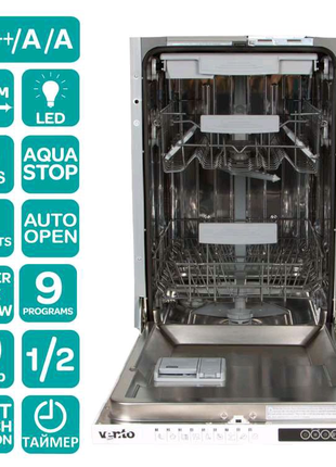 VENTOLUX DWT4509 AO вбудована посудомийна машина посудомойка