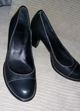 Шикарные кожаные туфли датского бренда billibi размер 37 1/2 (...