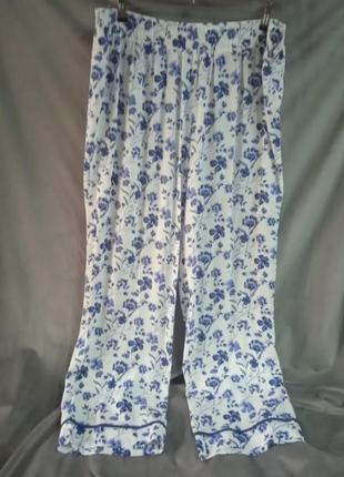 Женские вискозные пижамные брюки, европейский размер 46