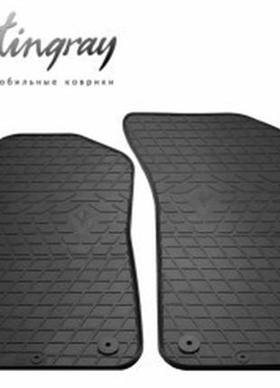 Коврики в салон Audi Q8 2018- Резиновые Передние Stingrey (Ауд...