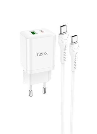 Адаптер сетевой HOCO Type-C to Type-C Cable Founder charger se...