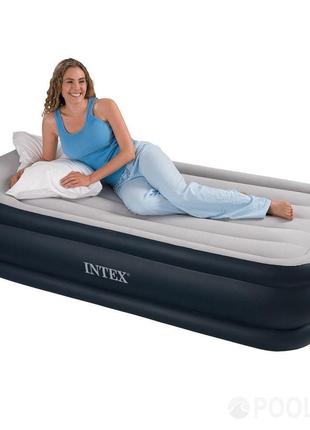 Односпальная надувная кровать Intex 64132 99x191 x42см со встр...