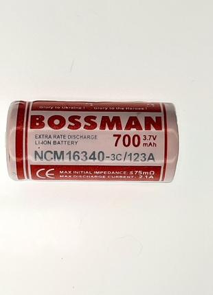 Аккумулятор Bossman Profi 16340 700mA RCR16340
