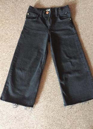 Чёрные джинсы для девочки 4-5 лет турция