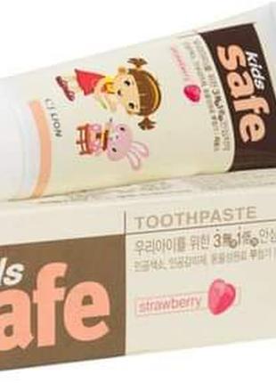 Детская зубная паста cj lion kids safe toothpaste strawberry