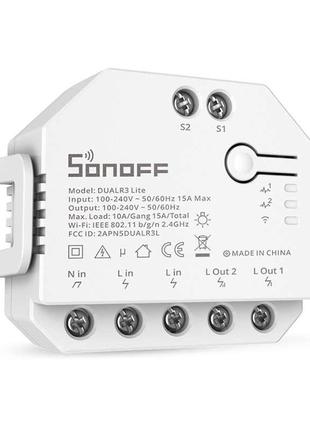 Смарт-перемикач Sonoff Wi-Fi із подвійним реле