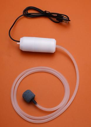 Воздушный компресор для аквариума USB 5 вольт