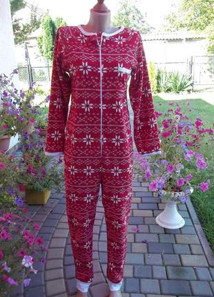 ( 44 р) secret флисовый комбинезон пижама кигуруми слип женский