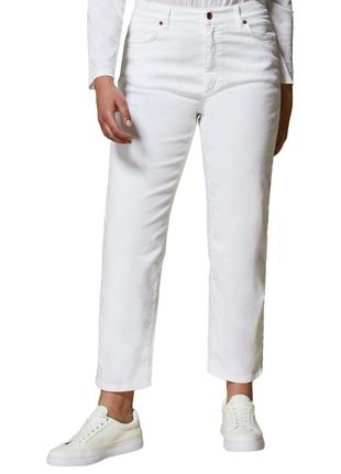 Білі жіночі вкорочені джинси/белые женские укороченные джинсы
