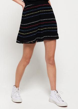 Летняя юбка superdry sara smocking skirt, s