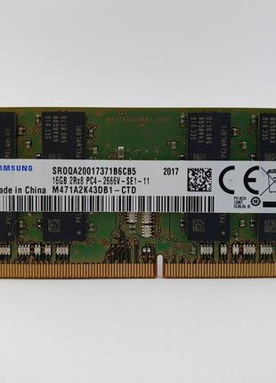 Оперативная память для ноутбука SODIMM Samsung DDR4 16Gb PC4-2...