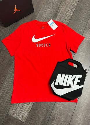 Оригінальна футболка Найк/Nike Soccer Swoosh in red
