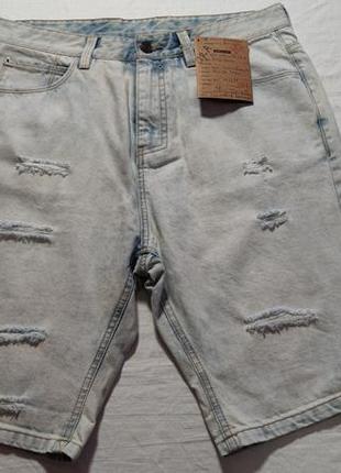 Чоловічі джинсові шорти piazza italia, розмір l(48)