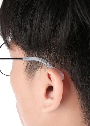 Силіконові насадки на дужки окулярів ( білі матові )
