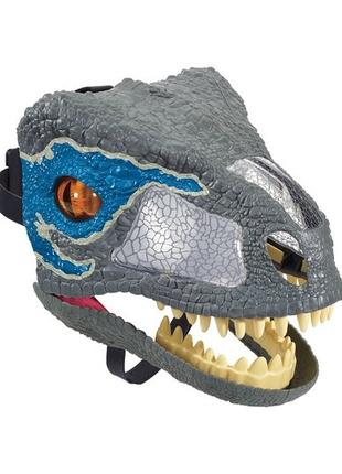 Jurassic world интерактивная маска динозавра велоцираптор fmb74 c