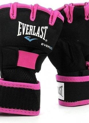 Бинты-перчатки для бокса Everlast EVERGEL HAND WRAPS Черный Ро...