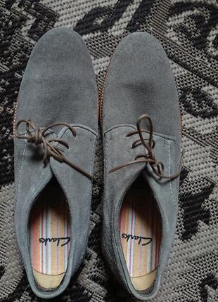 Брендовые фирменные кожаные туфли clarks,оригинал,новые,размер...