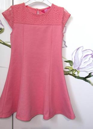 Нарядне святкове плаття сукня плаття сарафан персиковий з мере...