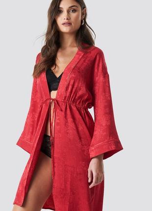 💙💛 червоний красивий приваблимвий короткий халат кімоно за зав...