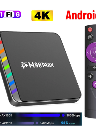 H96 Max S905 W2 Smart TV Box Android 11, 4/64 ГБ.
