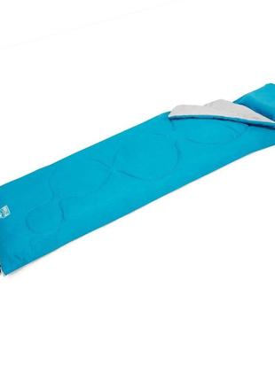 Спальный мешок-одеяло с подушкой bestway 68100 evade 10, голубой