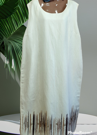 Платье натуральный состав лен вискоза батал большой размер