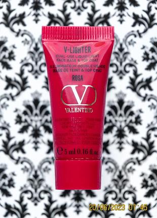 Праймер для сияния кожи valentino v lighter rosa liquid face b...